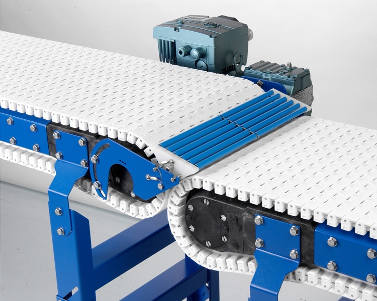 Gravity Roller Tranfer Unit between two standard straight conveyors
