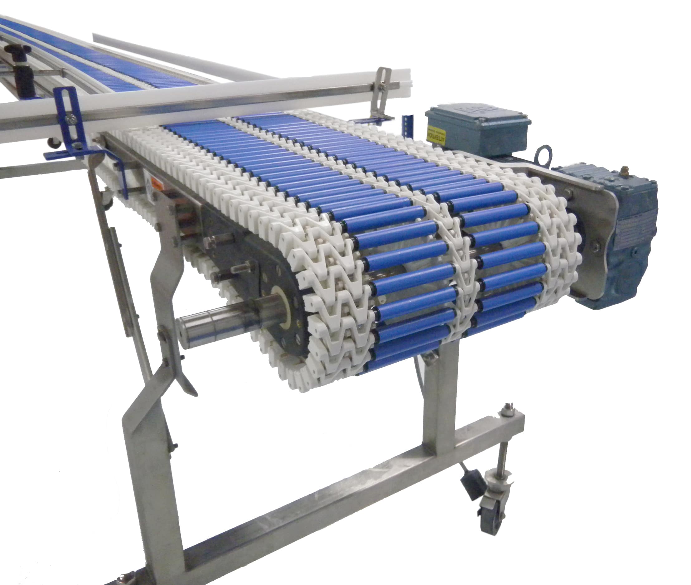 Span Tech Plastic Rollers for Accumulation