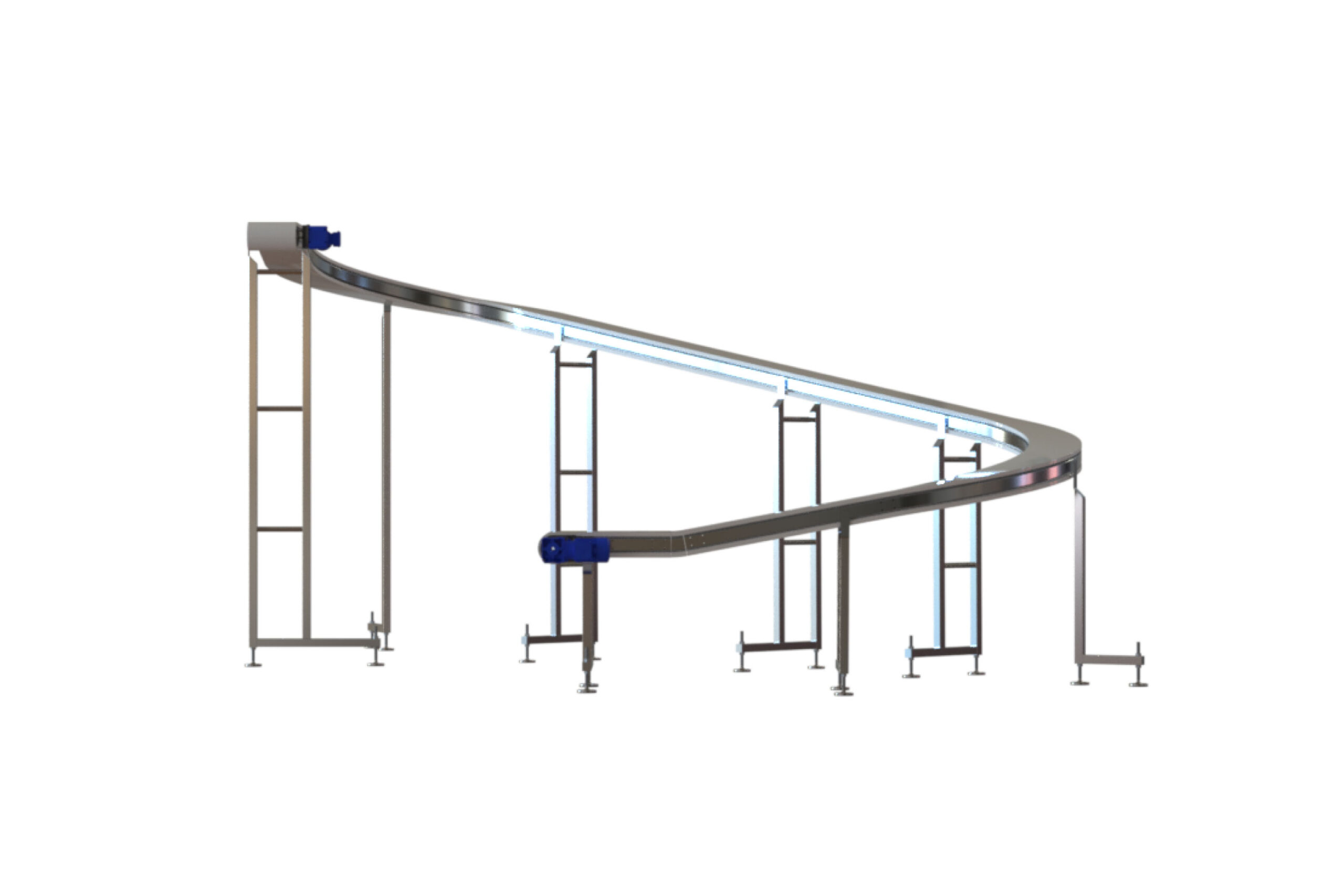 Helical Curve 1 Span Tech Packaging Industry Conveyors